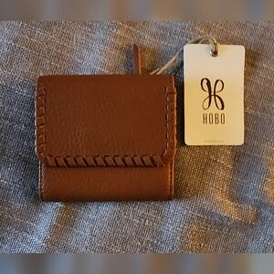 ~HOBO~ Warm Honey Leather Card Holder ~NWT~